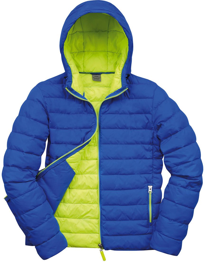 Μπουφάν με Κουκούλα Snow Bird R194M Result Ocean Blue Lime Punch ανδρικά Simple Wear