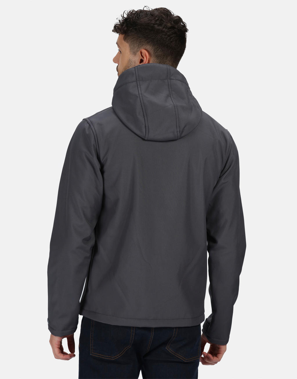 Ανδρικό Τζάκετ Tra701 Regatta Venturer Softshell Xpt Seal Grey Black ανδρικά Μπουφάν Simple Wear