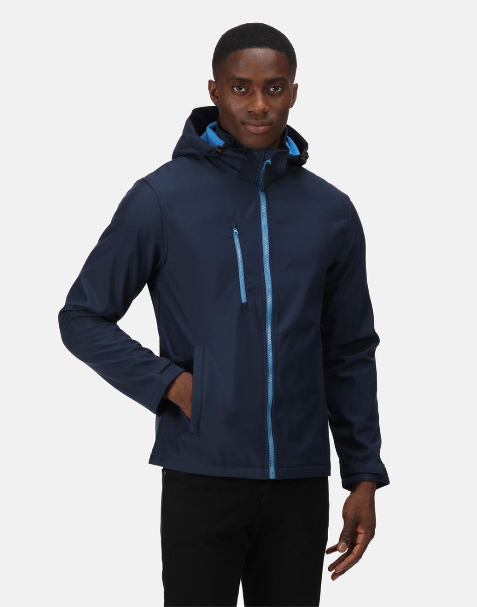 Ανδρικό Τζάκετ Tra701 Regatta Venturer Softshell Xpt Navy French Blue ανδρικά Μπουφάν Simple Wear