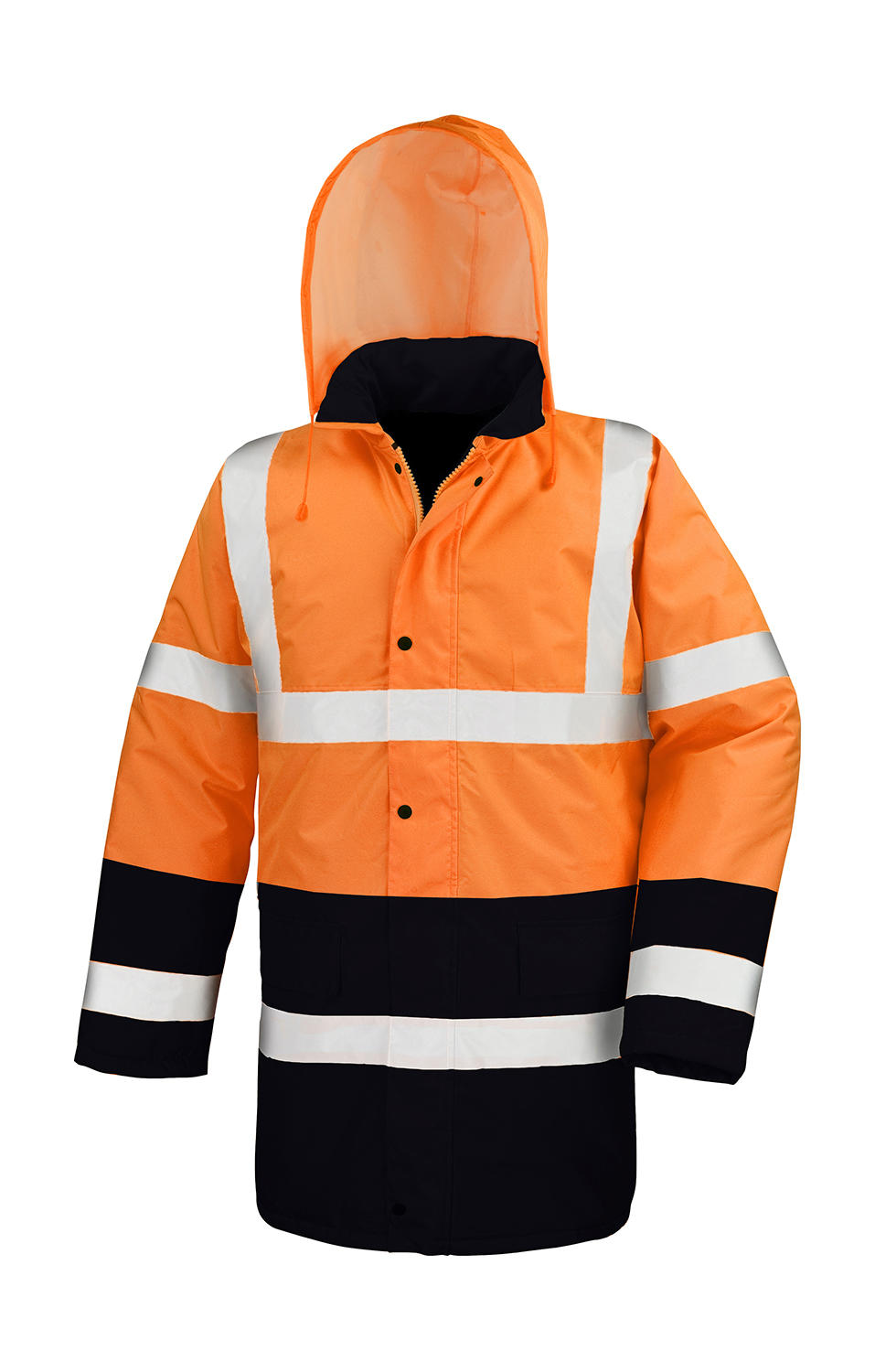 Μπουφάν Ασφαλείας R452X Result Core Motorway Fluorescent Orange Black Outlet ανδρικά Simple Wear