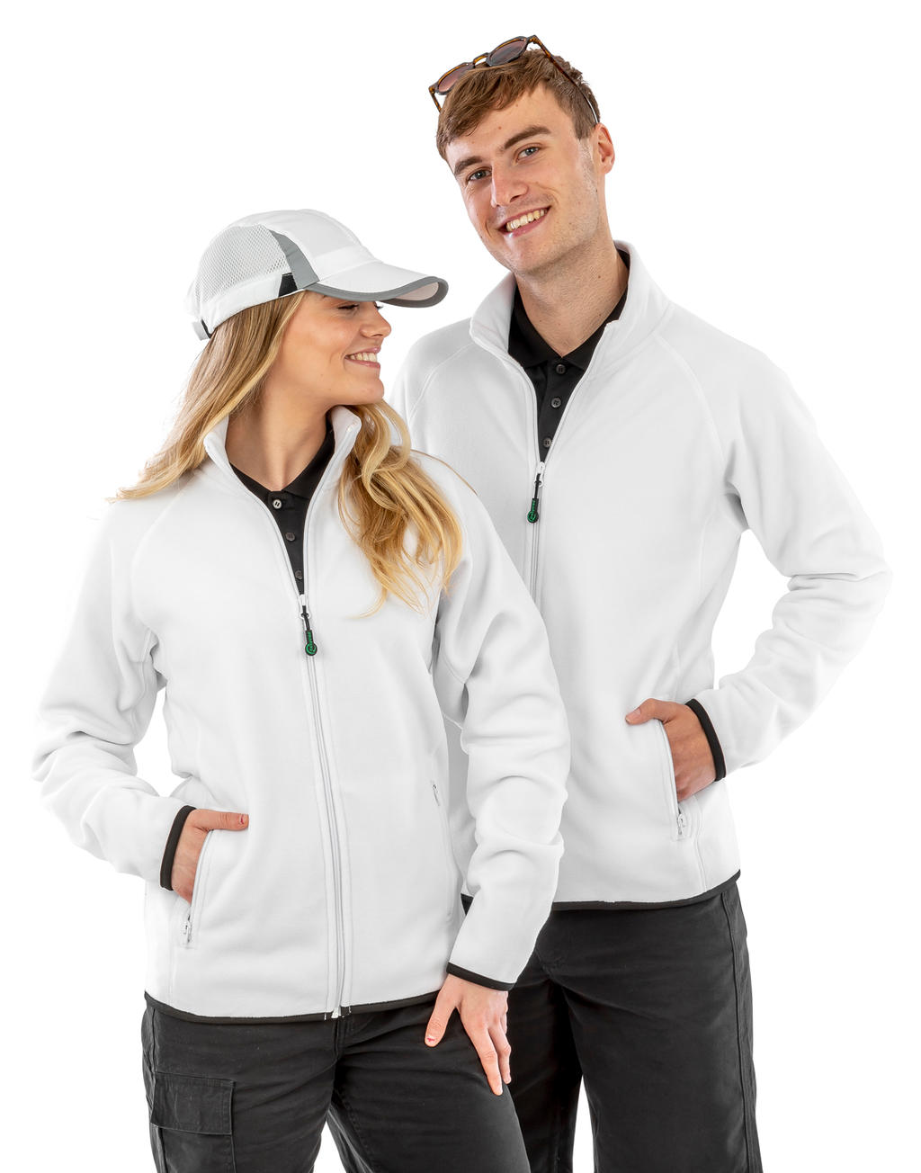 Ζακέτα Fleece Recycled Polarthermic R903X Result White ανδρικά Μπουφάν Simple Wear