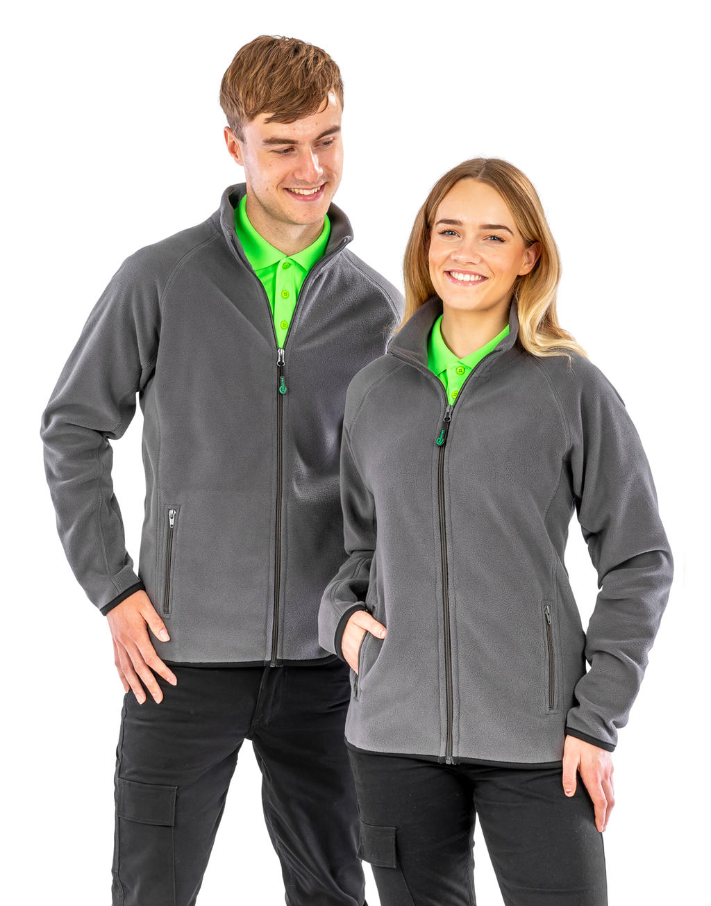 Ζακέτα Fleece Recycled Polarthermic R903X Result Grey ανδρικά Μπουφάν Simple Wear