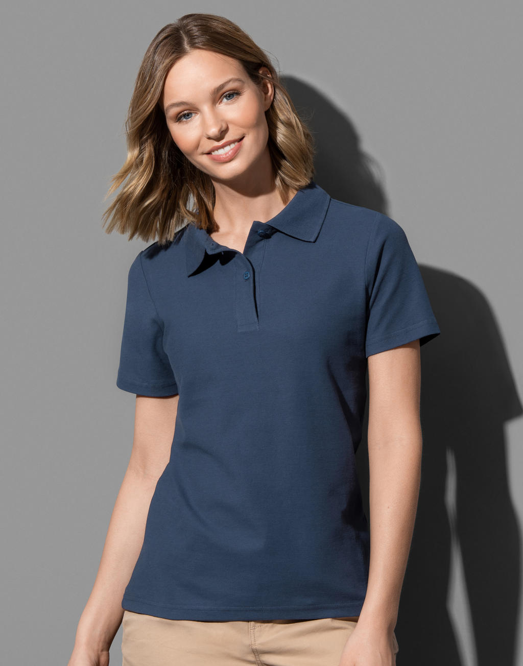 Γυναικεία μπλούζα Polo Stedman ST3100 Blue Midnight