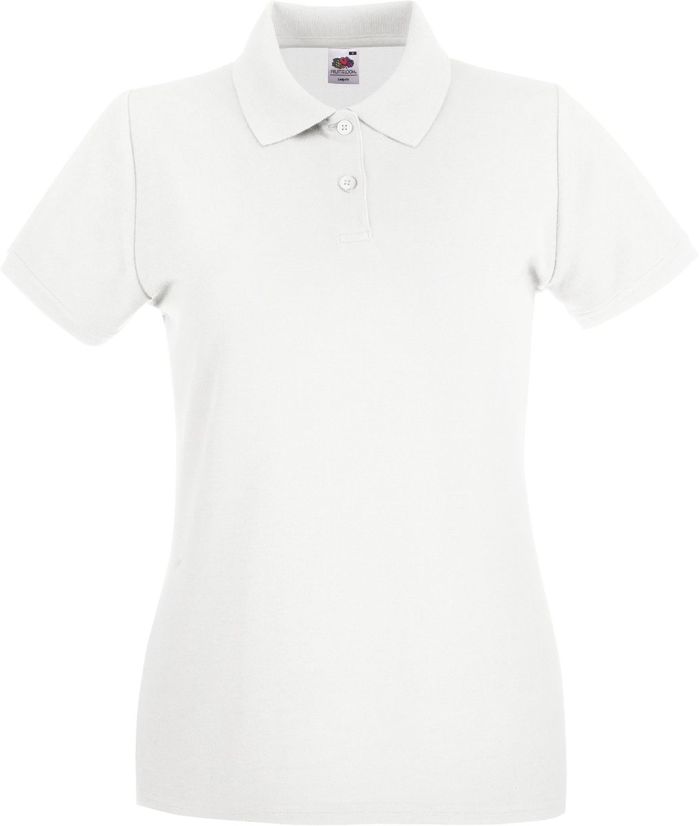 Γυναικεία Μπλούζα Polo 63-030-0 Fruit of the Loom White