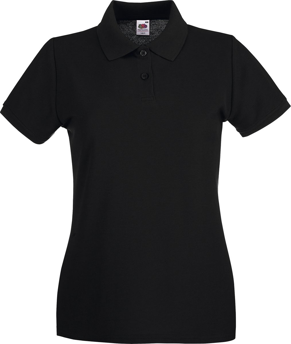 Γυναικεία Μπλούζα Polo 63-030-0 Fruit of the Loom Black