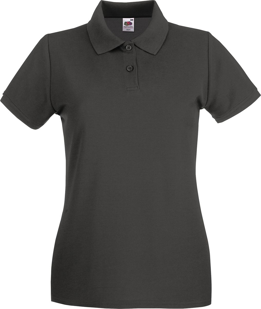 Γυναικεία Μπλούζα Polo 63-030-0 Fruit of the Loom Light Graphite