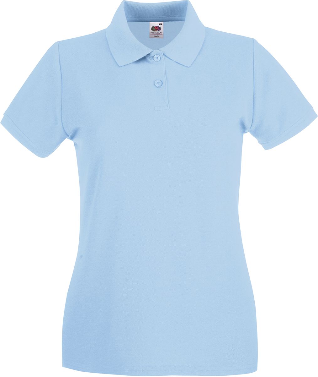 Γυναικεία Μπλούζα Polo 63-030-0 Fruit of the Loom Sky Blue