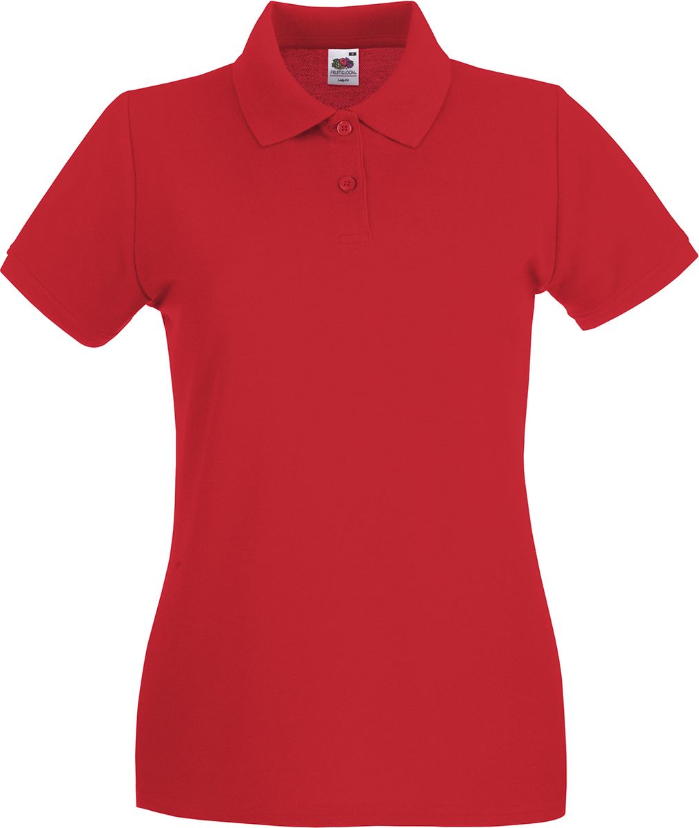 Γυναικεία Μπλούζα Polo 63-030-0 Fruit of the Loom Red