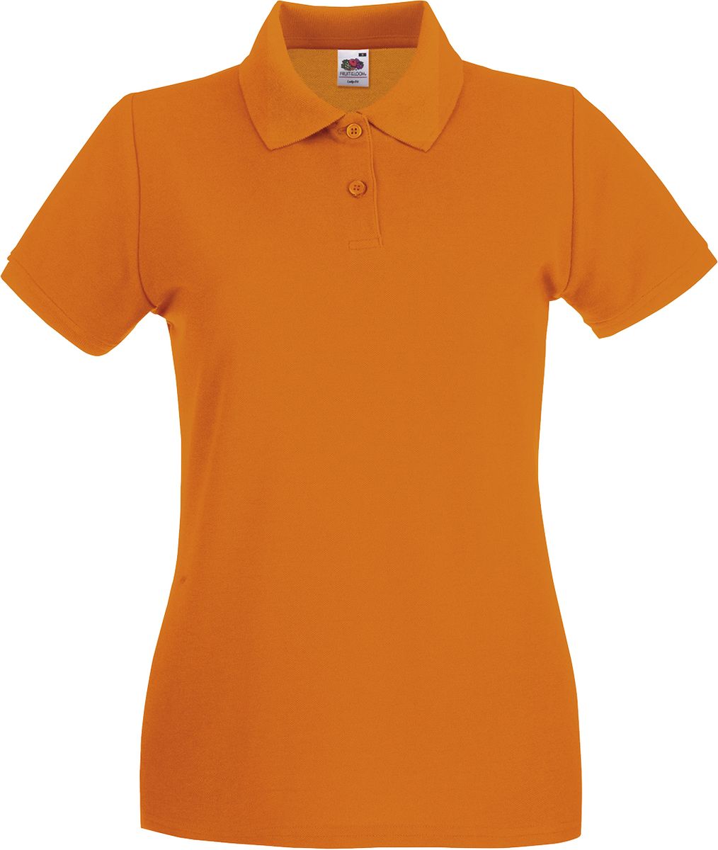 Γυναικεία Μπλούζα Polo 63-030-0 Fruit of the Loom Πορτοκαλί