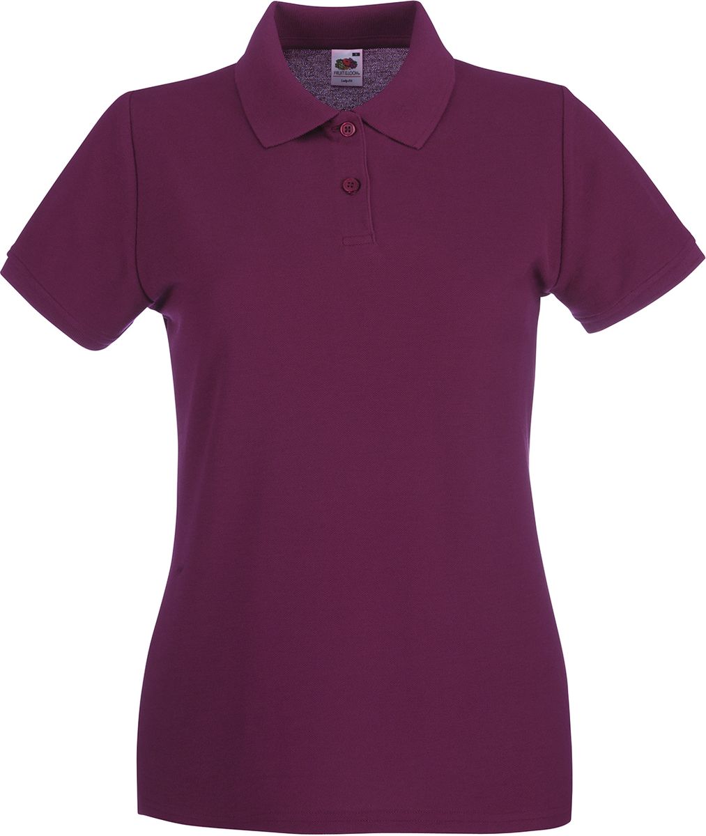 Γυναικεία Μπλούζα Polo 63-030-0 Fruit of the Loom Burgundy