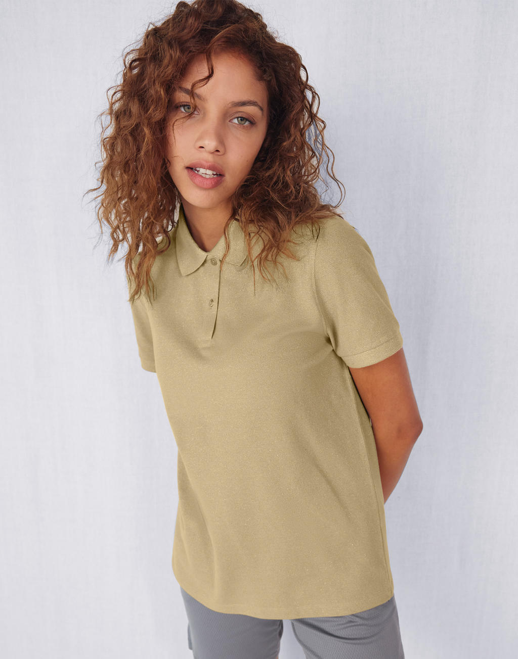 Γυναικεία Μπλούζα Polo PW461 B & C My Polo 180 Meta Gold