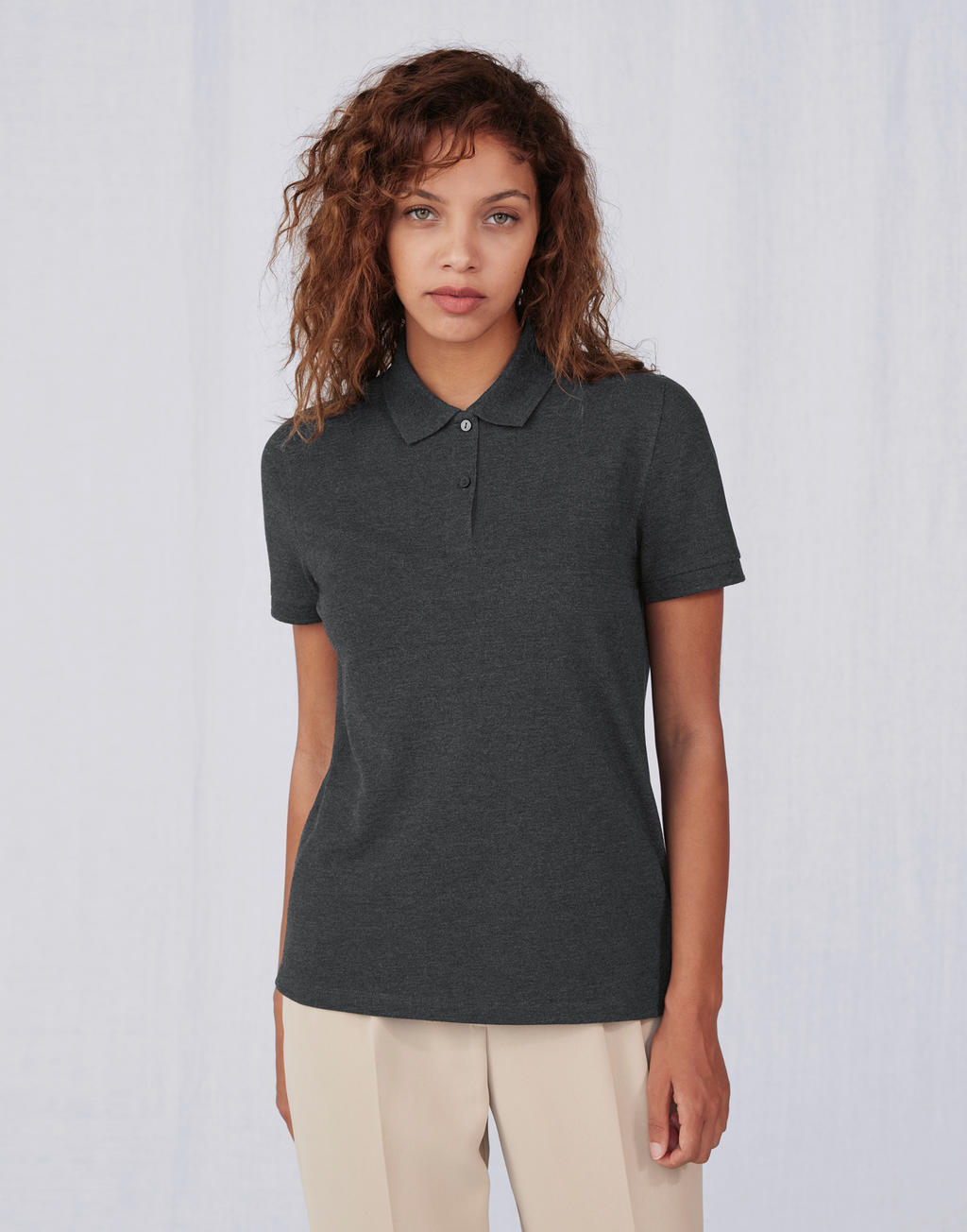 Γυναικεία Μπλούζα Polo PW463 B & C My Polo 210 Heather Tarmac