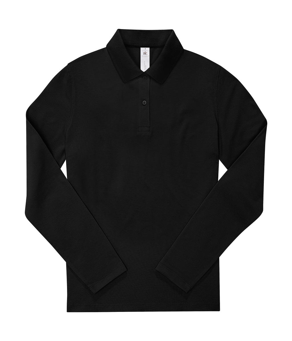 Γυναικεία Μακρυμάνικη Μπλούζα Polo PW464 B&C My Polo 210 LSL Black