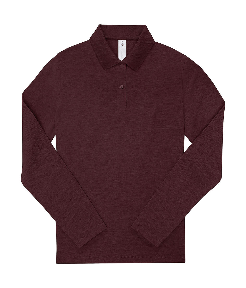 Γυναικεία Μακρυμάνικη Μπλούζα Polo PW464 B&C My Polo 210 LSL Heather Burgundy