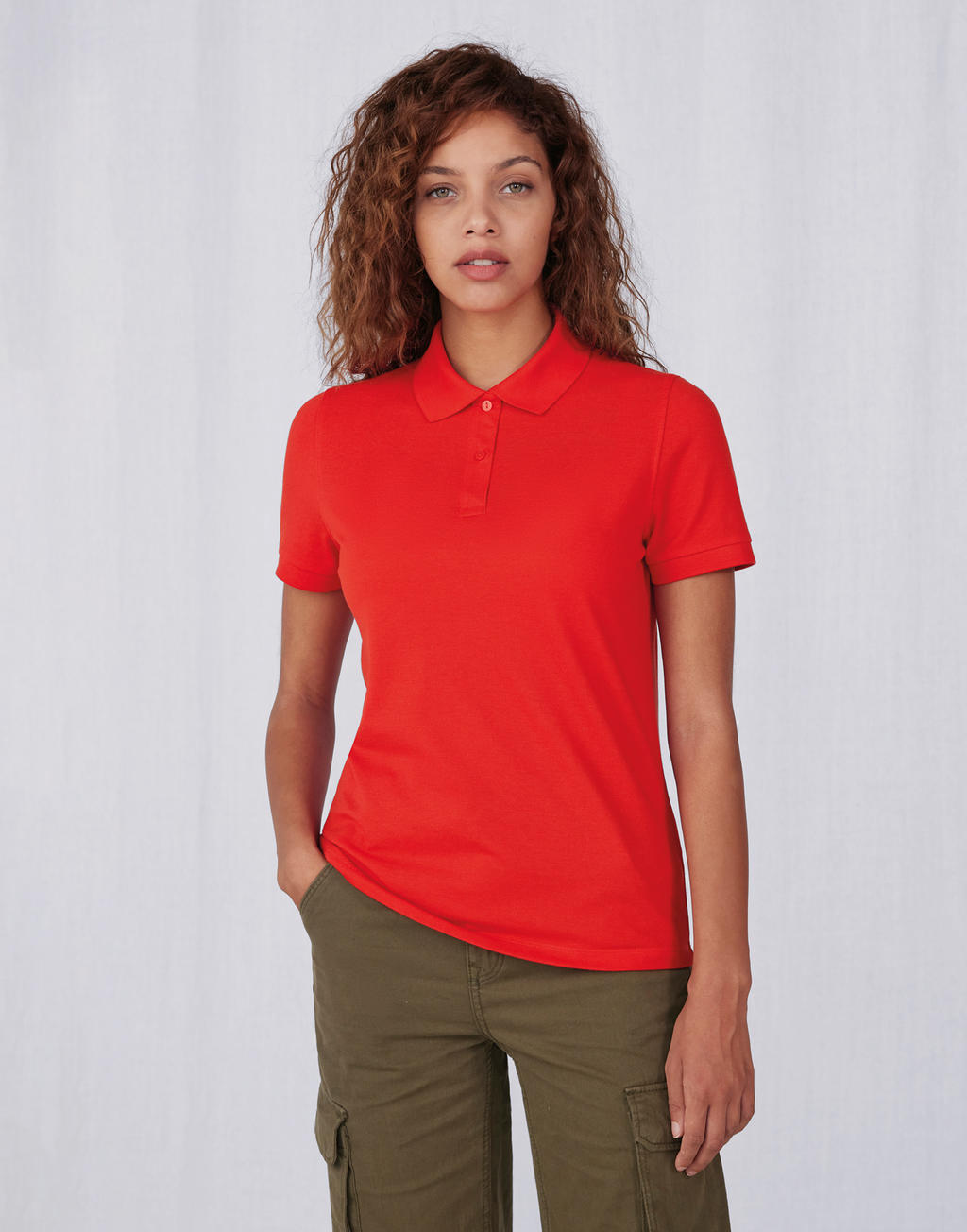 Γυναικεία Μπλούζα Polo PW465 B & C My Eco Polo 65/35 Pop Tomato