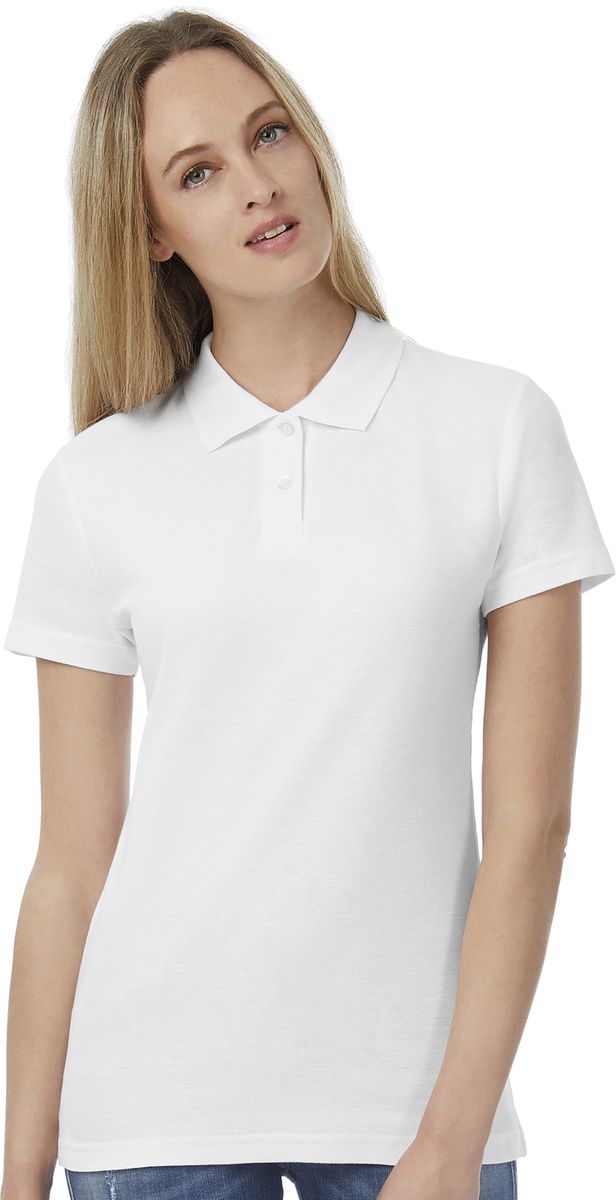 Γυναικείο Μπλουζάκι Polo Pique ID.001 B & C White