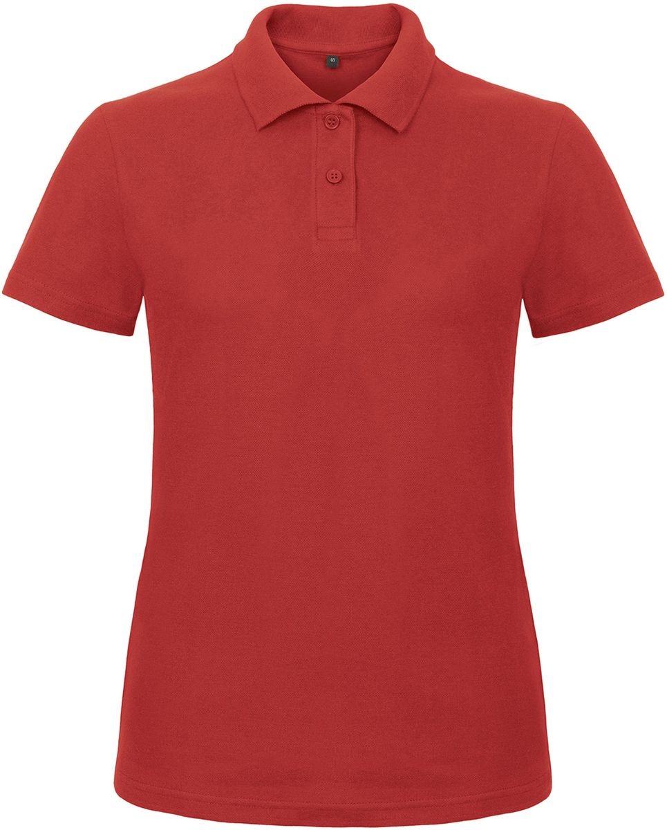 Γυναικείο Μπλουζάκι Polo Pique ID.001 B & C Red