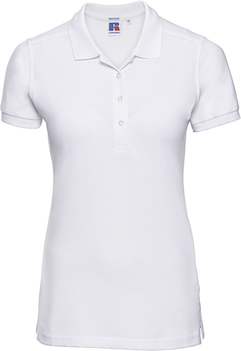 Γυναικείο Μπλουζάκι Polo R-566F-0 Russell Slim Fit Stretch White