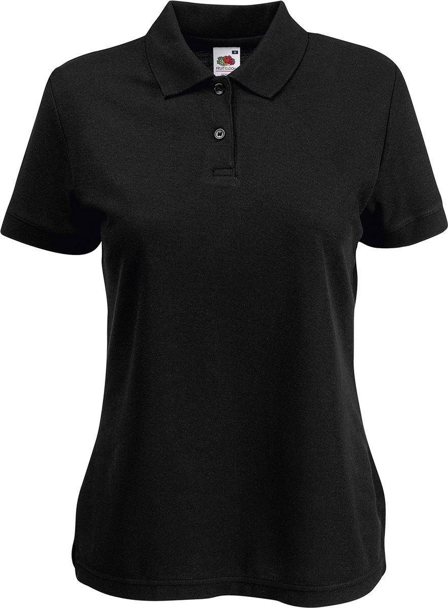 Γυναικεία Μπλούζα Polo 63-212-0 Fruit of the Loom Black