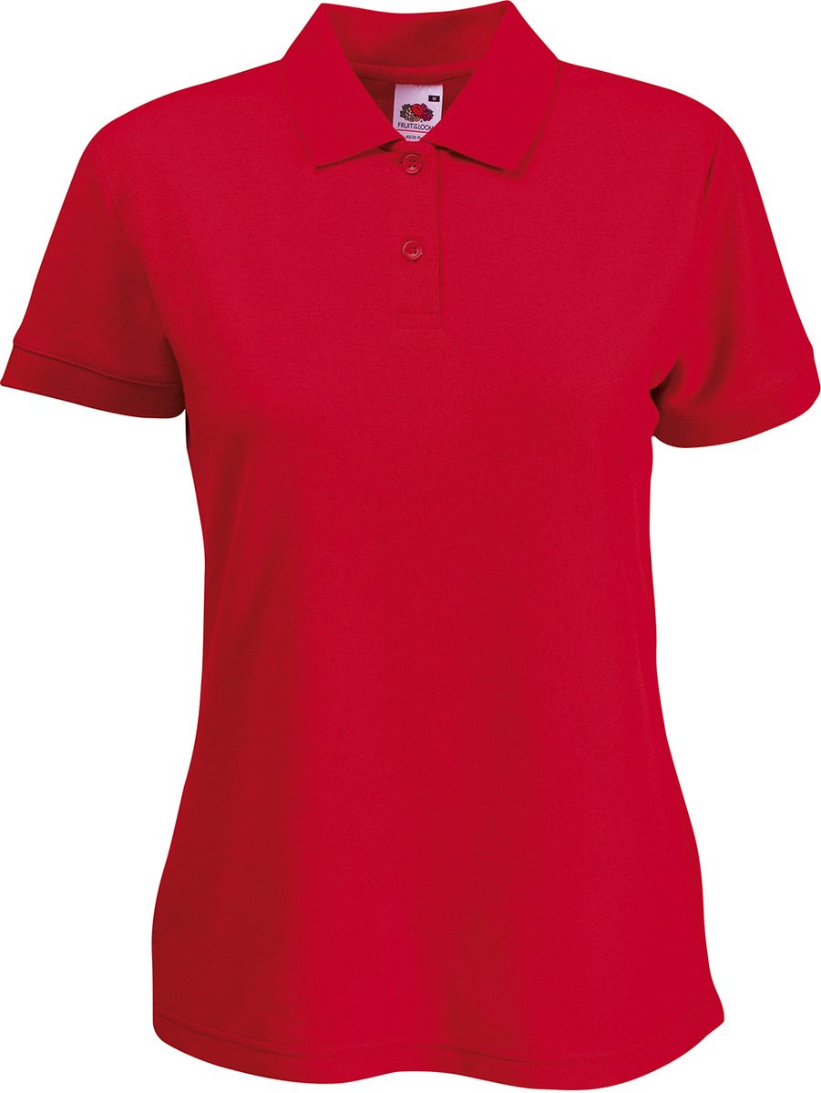 Γυναικεία Μπλούζα Polo 63-212-0 Fruit of the Loom Red