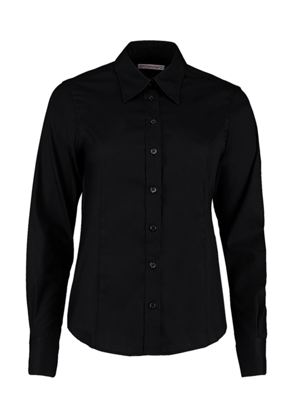 Γυναικείο πουκάμισο Tailored Fit Premium Kustom Kit KK702 Black