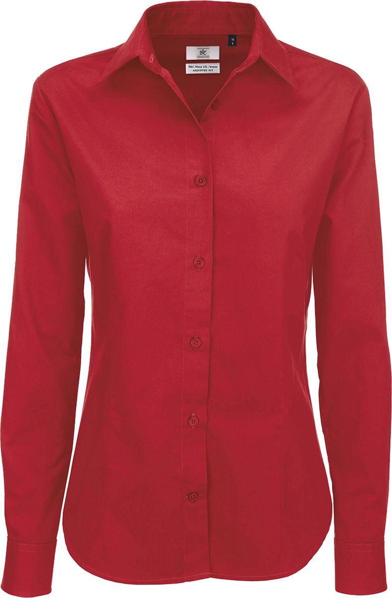 Γυναικείο Πουκάμισο Sharp LSL B & C Deep Red