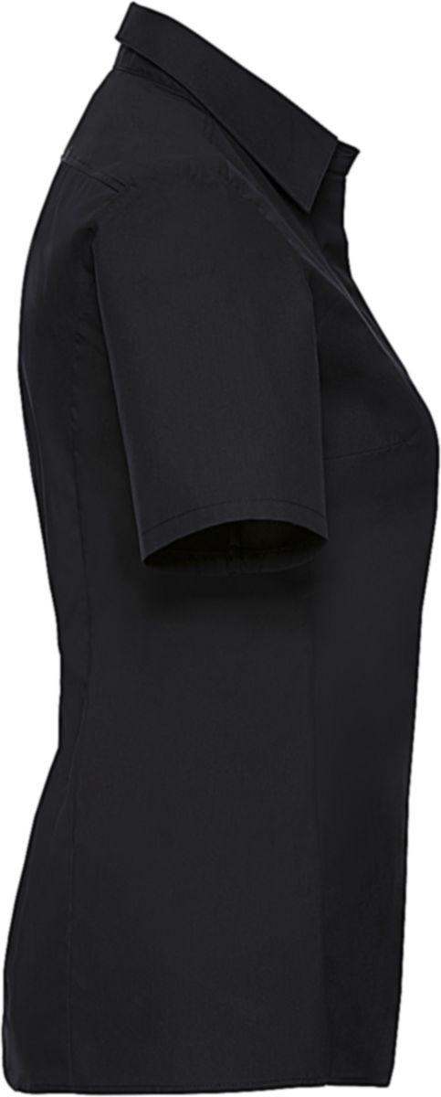 Γυναικείο Κοντομάνικο Πουκάμισο Stretch R-961F-0 Russell - Fitted Fit Black Outlet γυναικεία Simple Wear