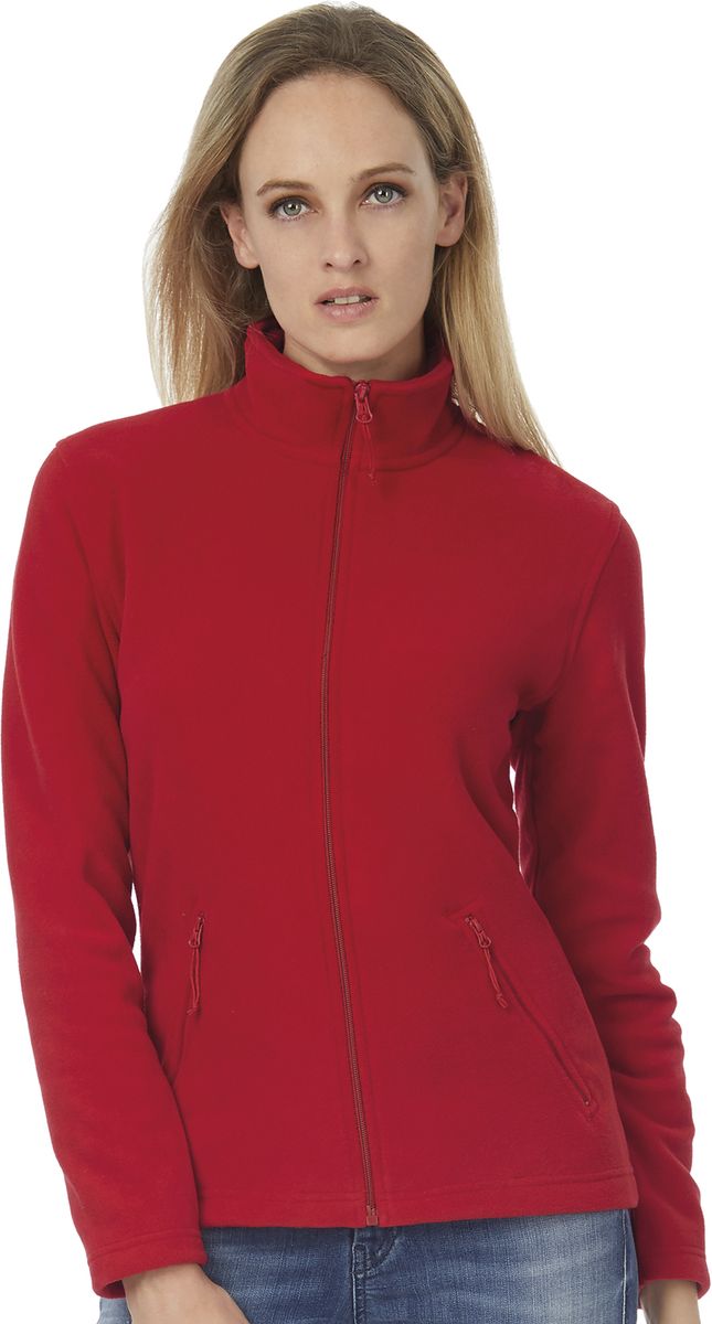 Γυναικεία Ζακέτα Micro Fleece ID.501 B & C Full Zip Red