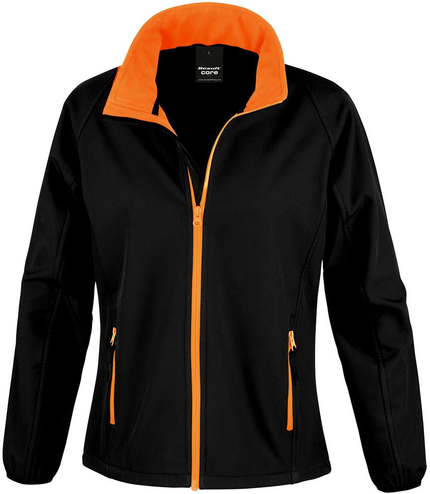 Γυναικείο Μπουφάν Softshell R231F Result Core Black/Orange