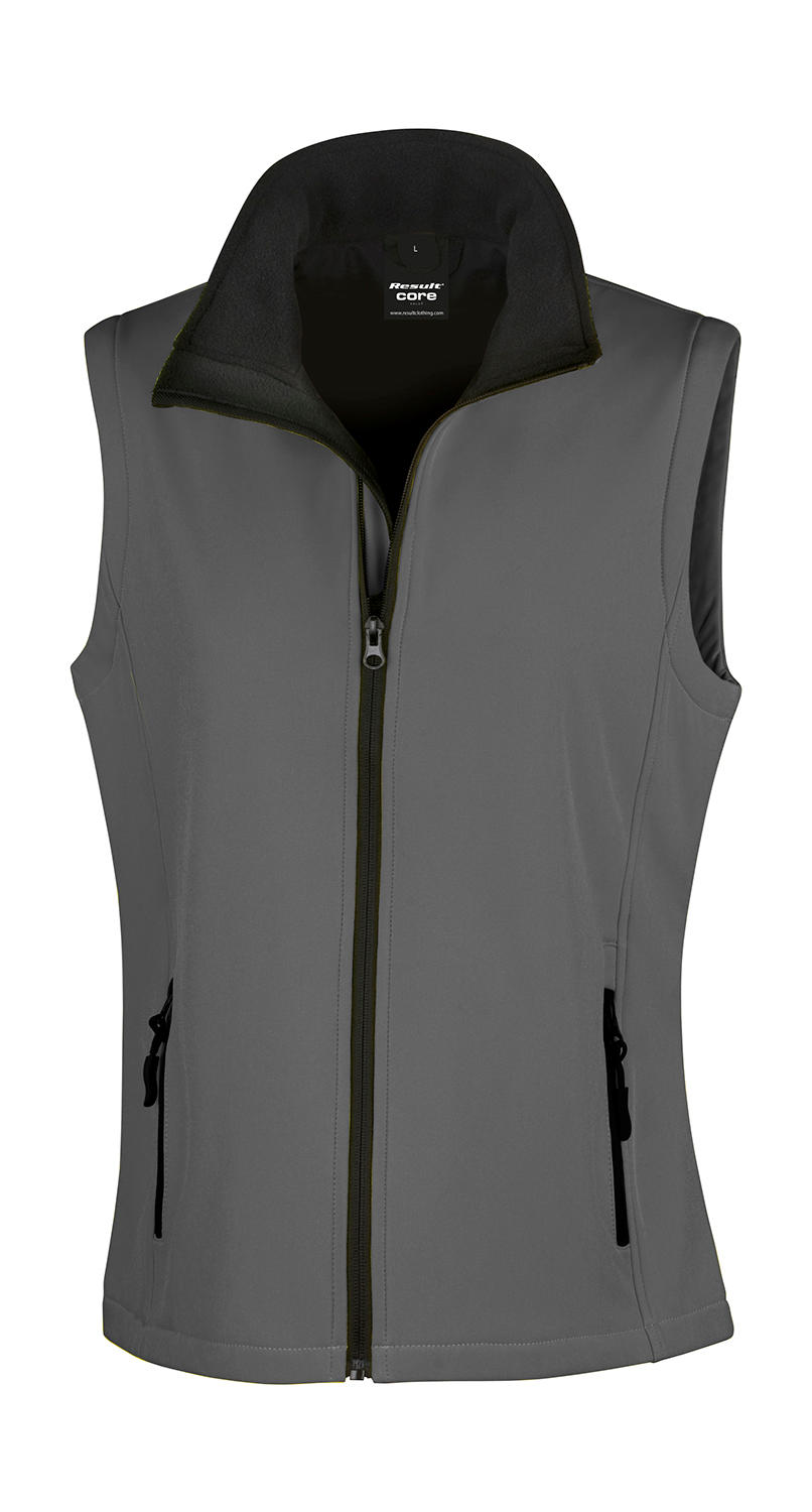Γυναικείο Αμάνικο Μπουφάν Softshell R232F Result Core Charcoal/Black