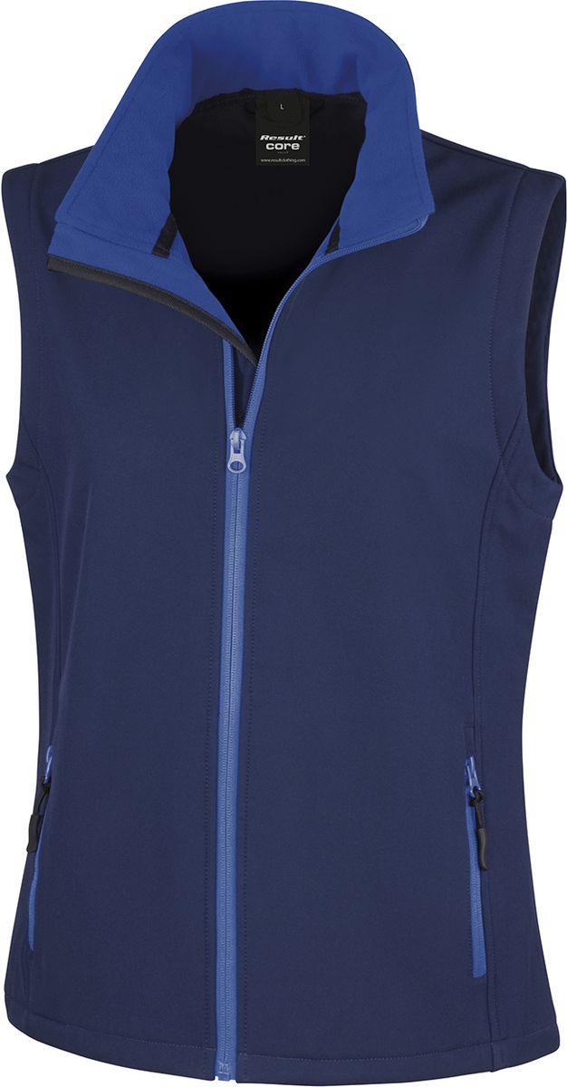 Γυναικείο Αμάνικο Μπουφάν Softshell R232F Result Core Navy/Royal