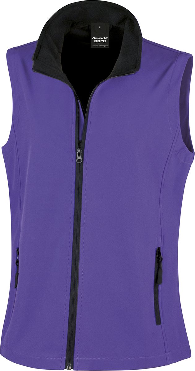 Γυναικείο Αμάνικο Μπουφάν Softshell R232F Result Core Purple/Black