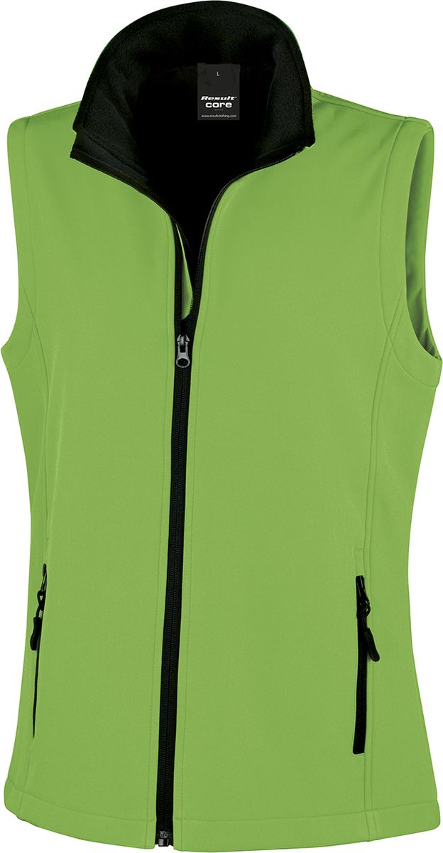 Γυναικείο Αμάνικο Μπουφάν Softshell R232F Result Core Vivid Green/Black