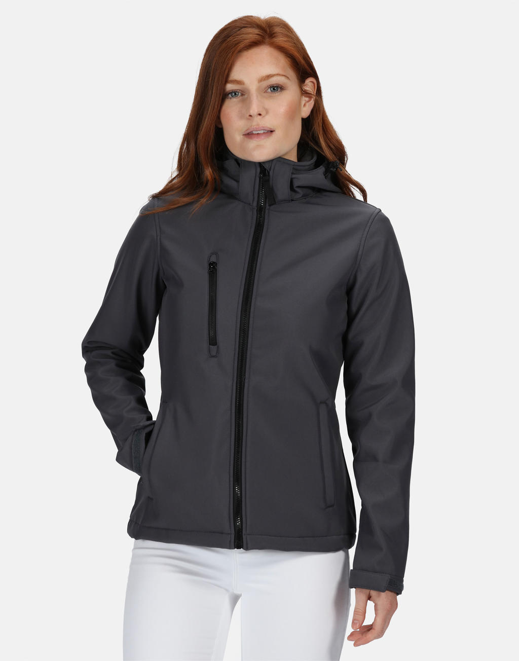 Γυναικείο Τζάκετ Softshell TRA702 Regatta Venturer 3-Layer Seal Grey/Black