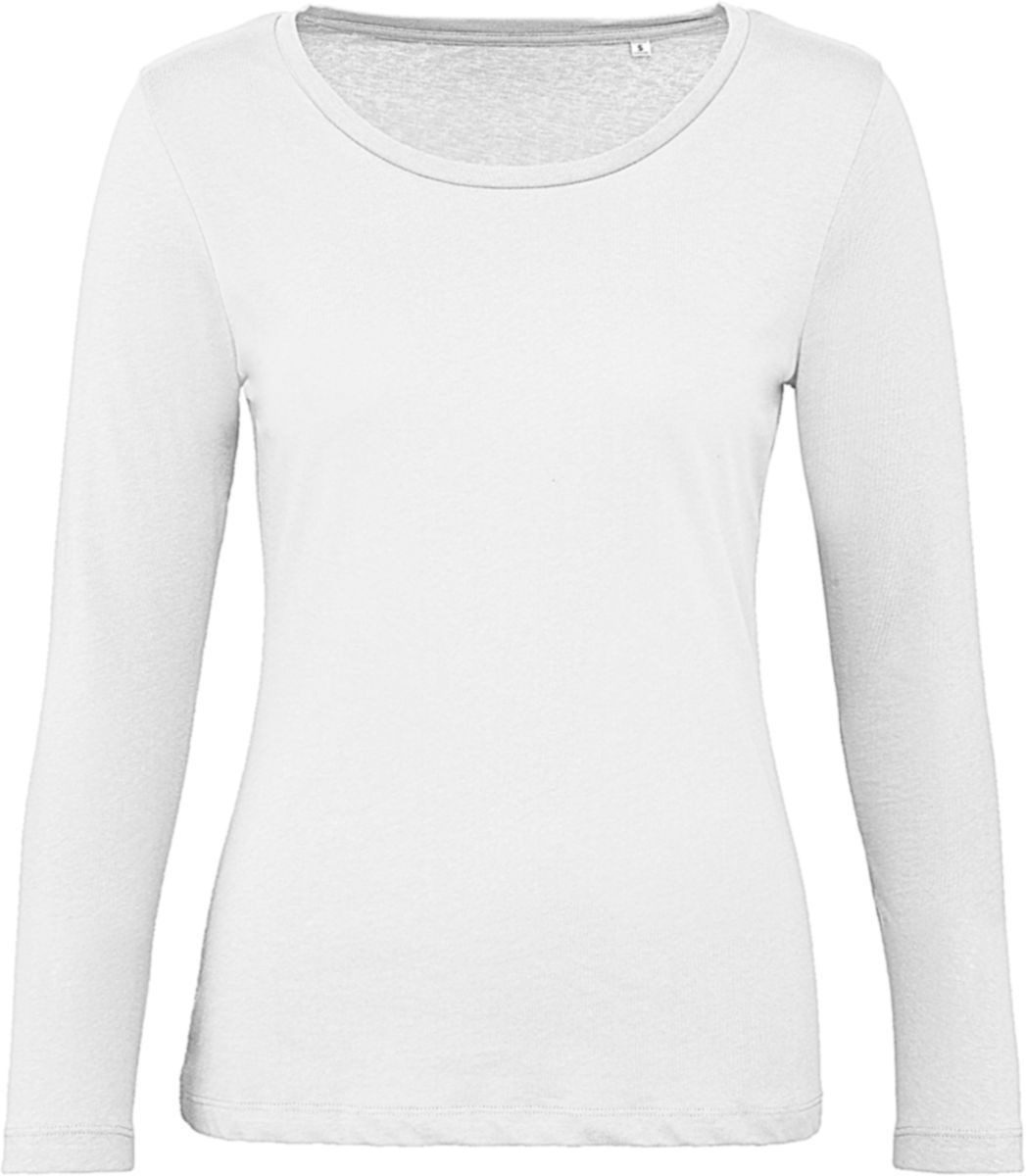 Μακρυμάνικο Γυναικείο Μπλουζάκι TW071 B & C Organic Inspire LSL White