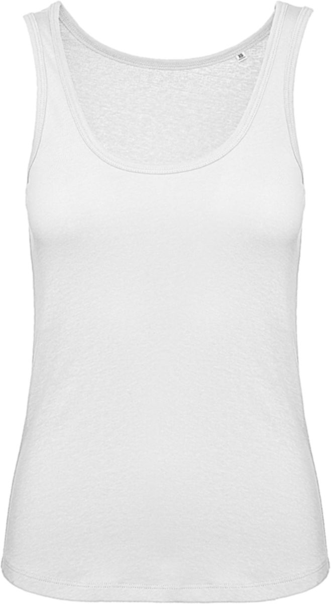 Αμάνικο Γυναικείο Μπλουζάκι TW073 B & C Inspire Organic White