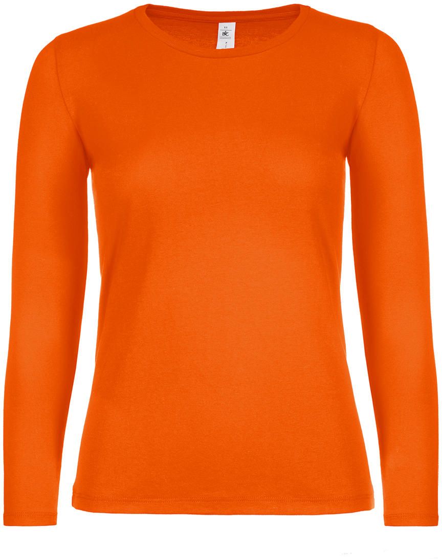 Γυναικείο Μακρυμάνικο T-Shirt TW06T B & C Πορτοκαλί