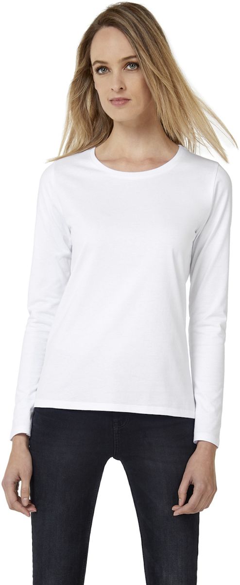 Γυναικείο T-Shirt Μακρυμάνικο TW08T B & C White