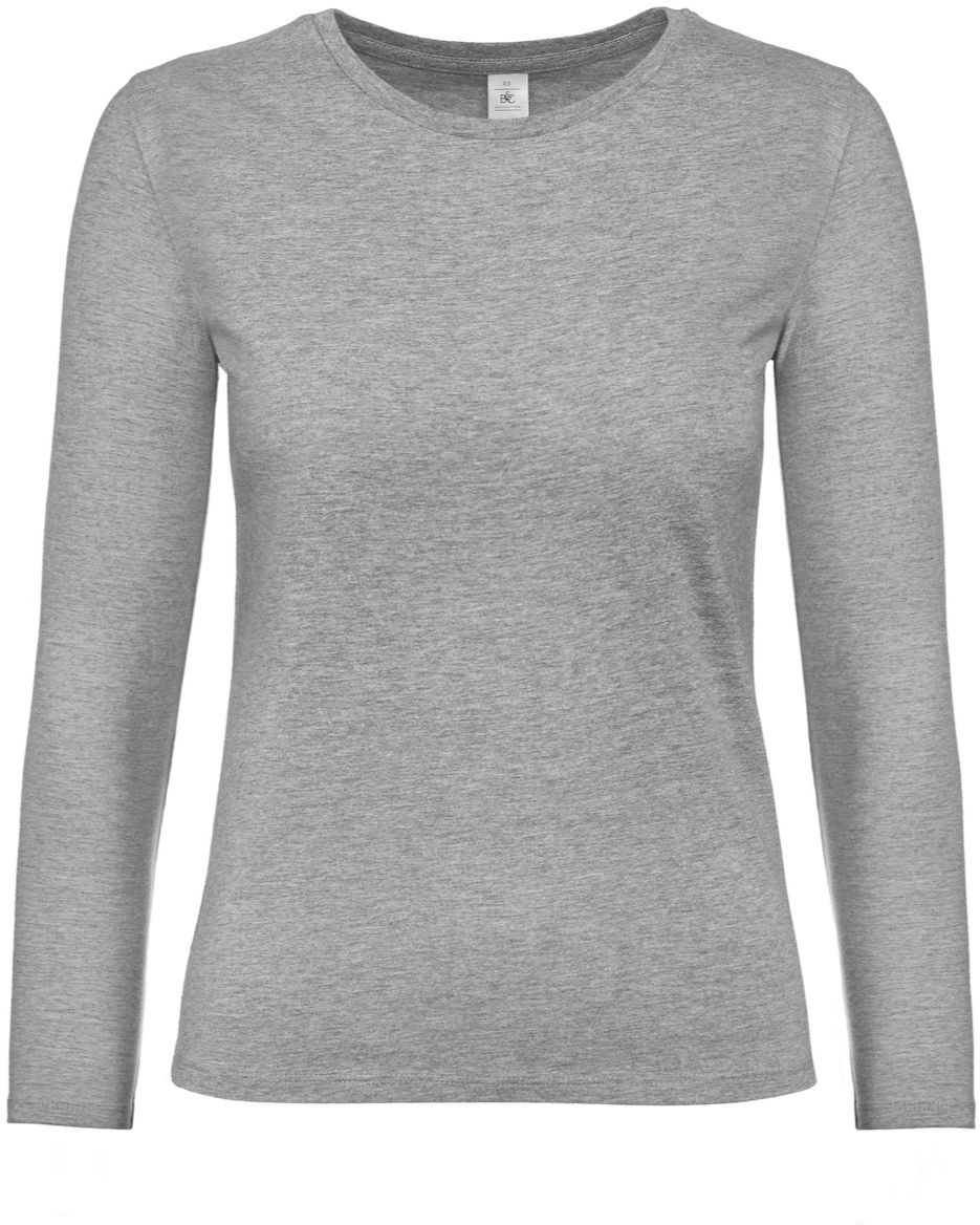 Γυναικείο T-Shirt Μακρυμάνικο TW08T B & C Sport Grey