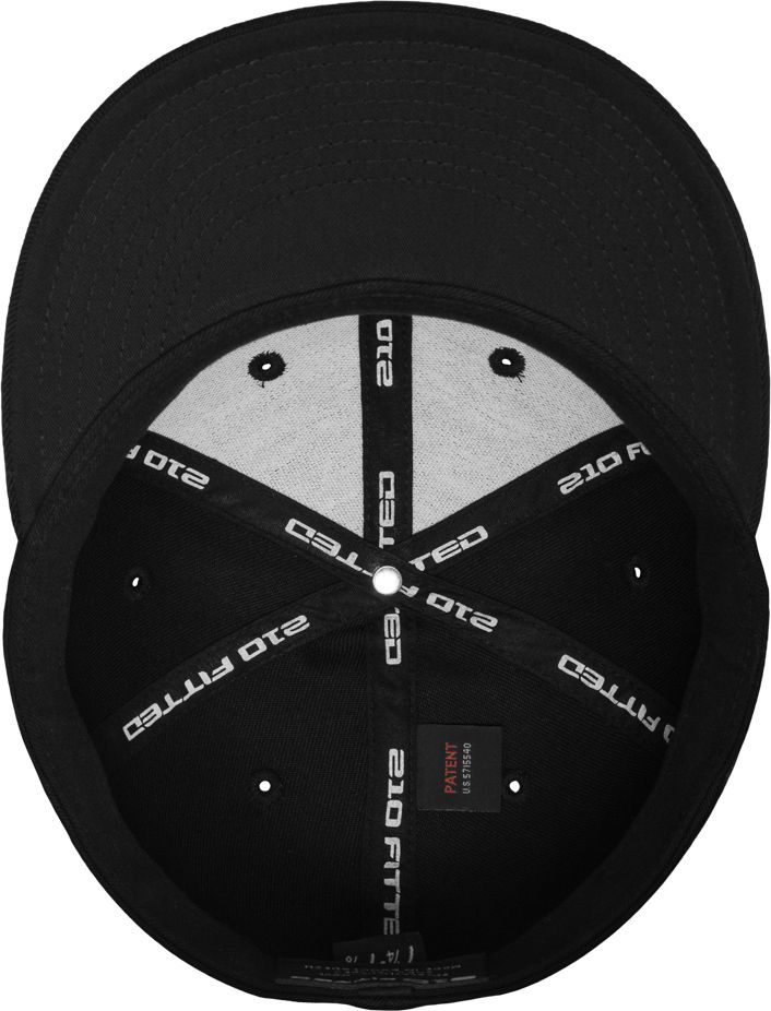 Καπέλο 6210 Flexfit Premium Fitted Black αξεσουάρ Καπέλα Simple Wear
