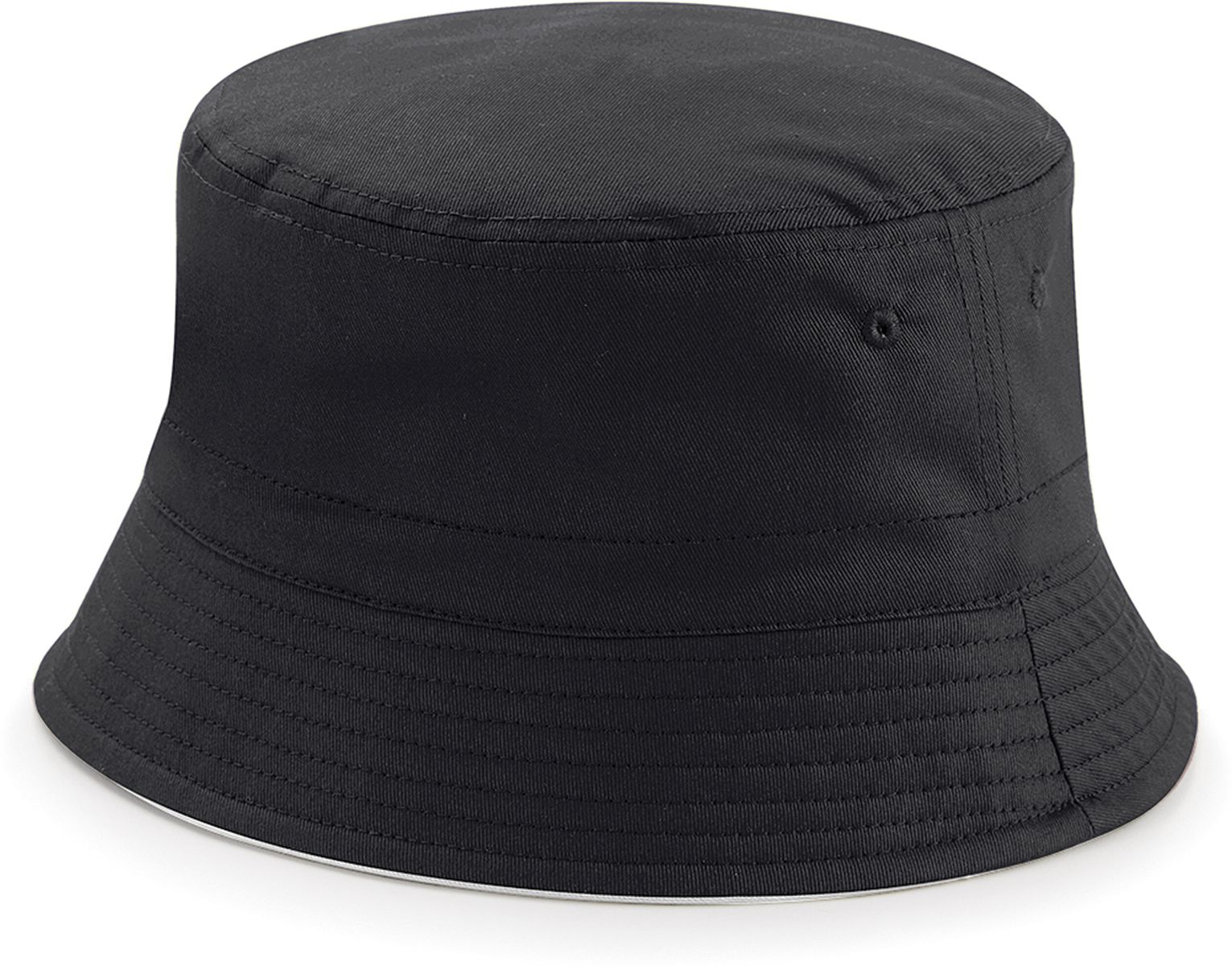 Καπέλο Bucket Διπλής Όψης B686 Beechfield Black/Light Grey