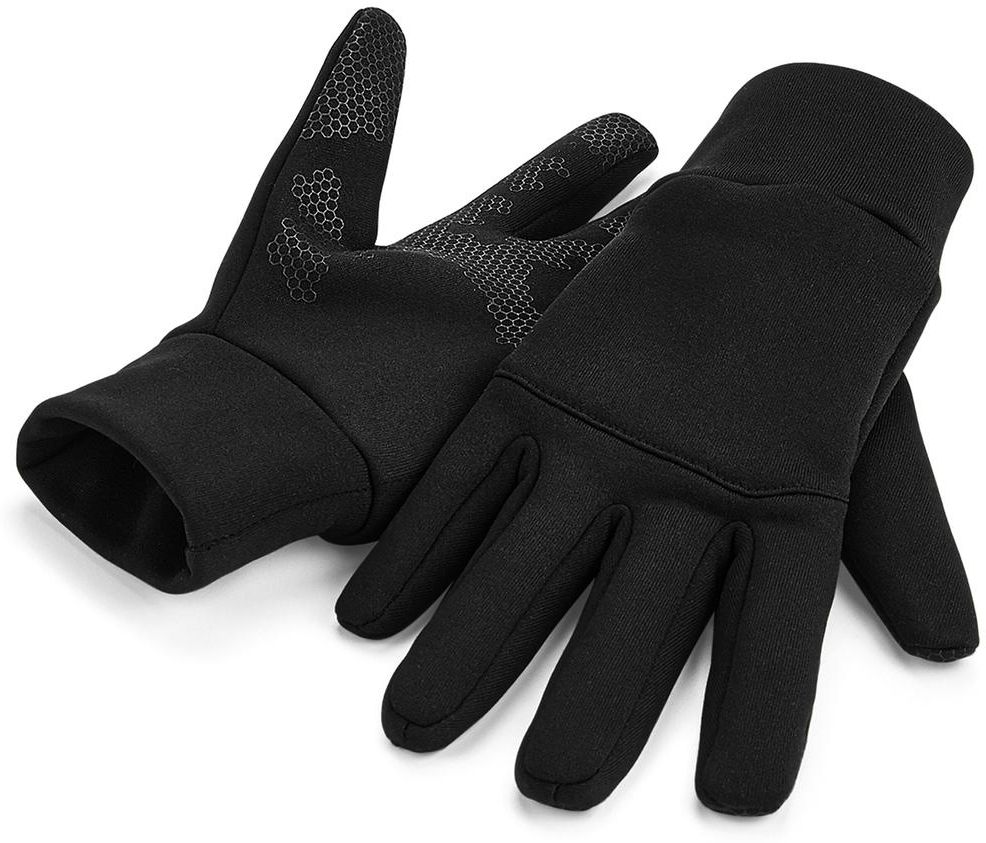 Γάντια Softshell B310 Beechfield Sports Tech Touchscreen Black