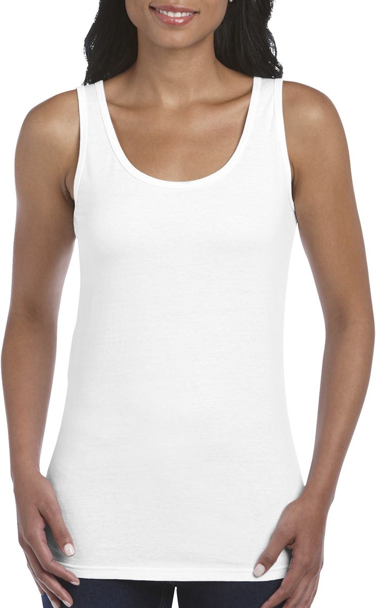 Γυναικείο Tank Top 64200L Gildan Softstyle White