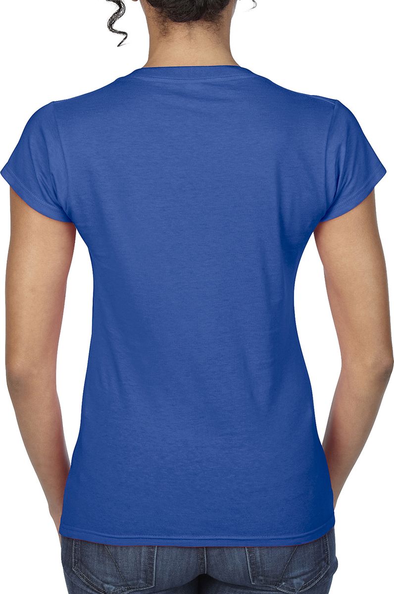 Ladies Softstyle V-Neck T-Shirt Gildan 64V00L Royal