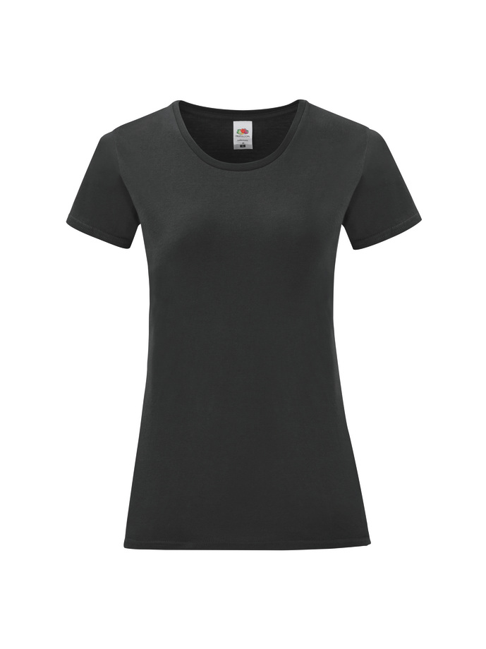Γυναικείο T-Shirt 61-432-0 Fruit of the Loom Iconic Black