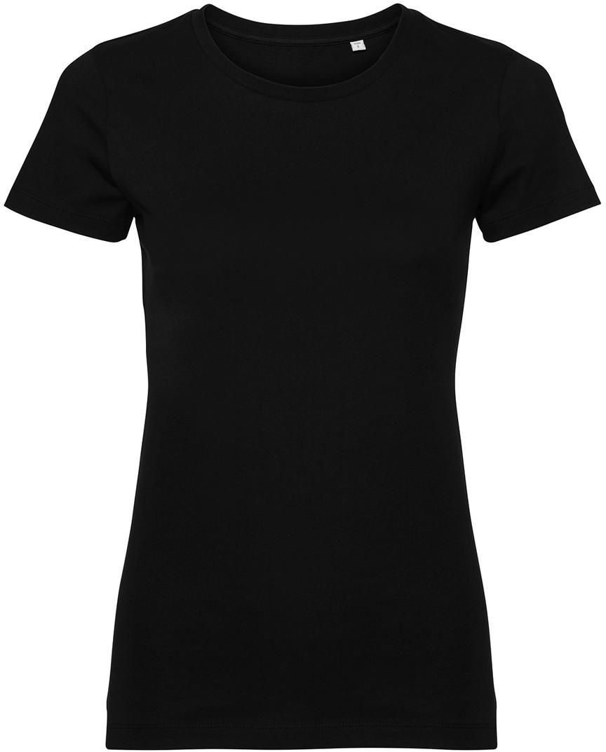 Γυναικείο T-Shirt R-108F-0 Russell Organic White Black