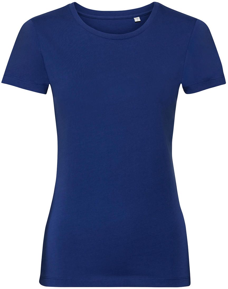 Γυναικείο T-Shirt R-108F-0 Russell Organic White Bright Royal