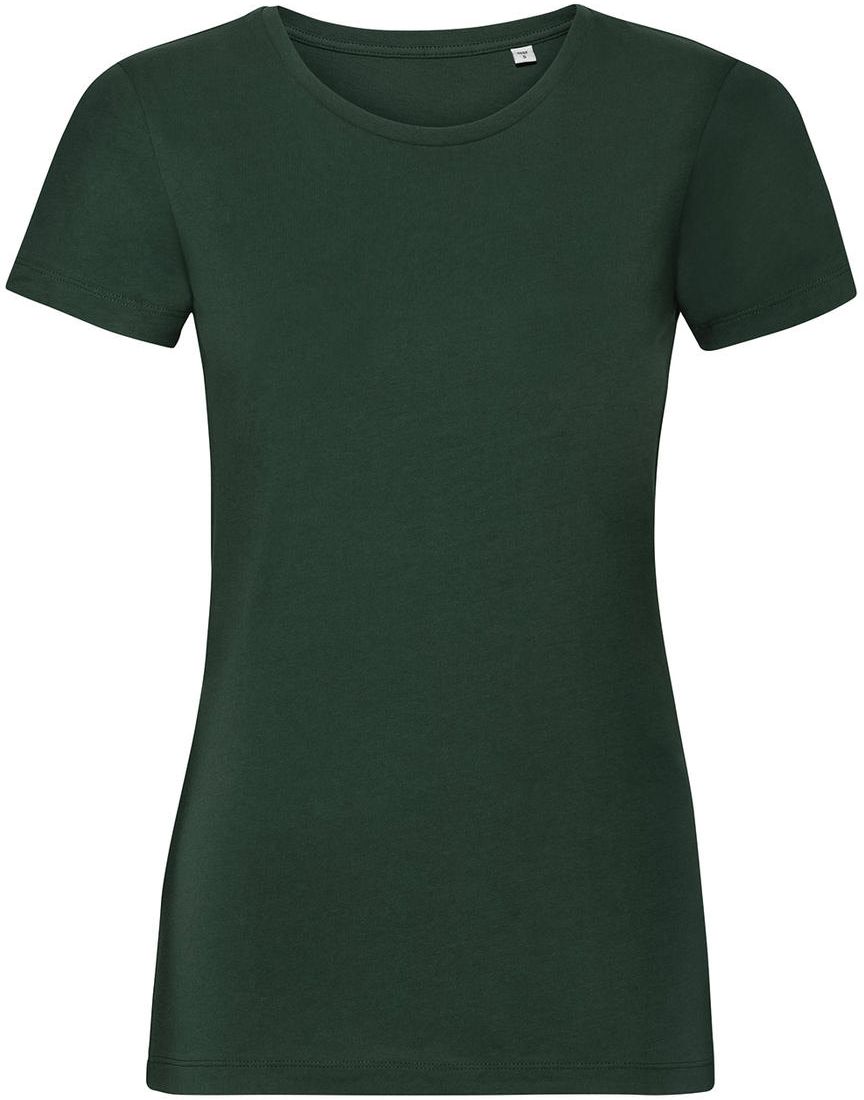 Γυναικείο T-Shirt R-108F-0 Russell Organic White Bottle Green