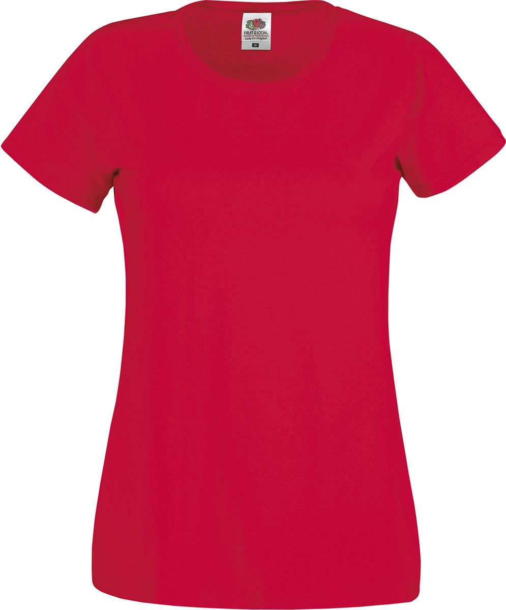 Γυναικείο T-Shirt 61-420-0 Fruit of the Loom Red