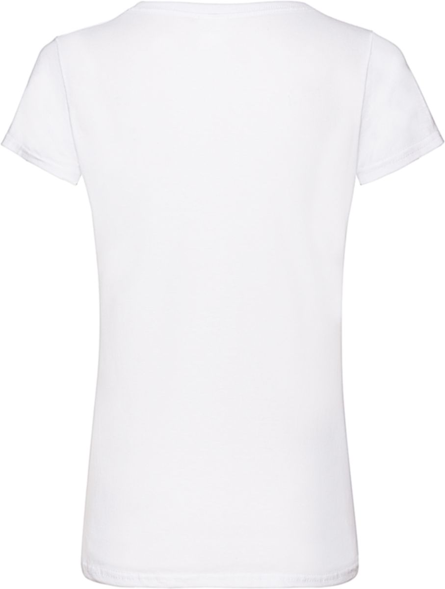 Γυναικείο T-shirt V-Neck 61-398-0 Fruit of the Loom White